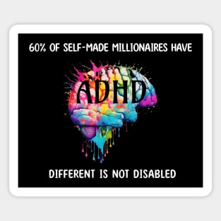 60% of self-made millionaires have ADHD, neurodivergens rule Magnet